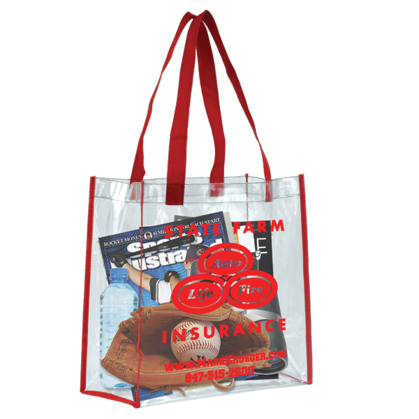 Promotional Clear Vinyl Stadium Compliant Tote Bag