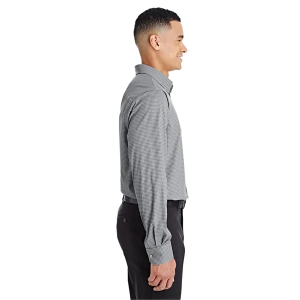 Devon & Jones CrownLux Performance® Men's Tonal Mini Check Woven Shirt