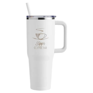 Harriton 40oz Vacuum Insulated Stainless Steel Travel Tumbler